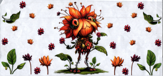 16oz Darby's Flowers Orange 196