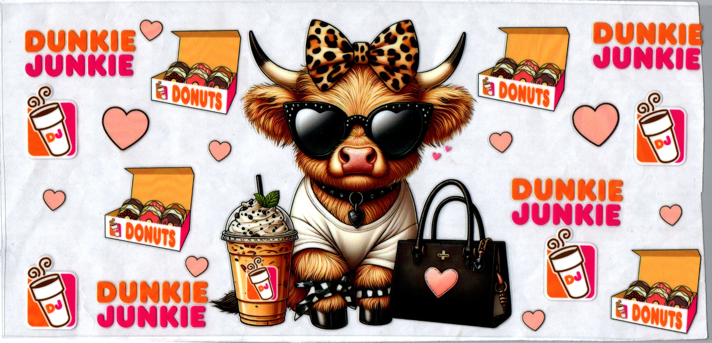 16 oz DD coffee Cow w/purse 197