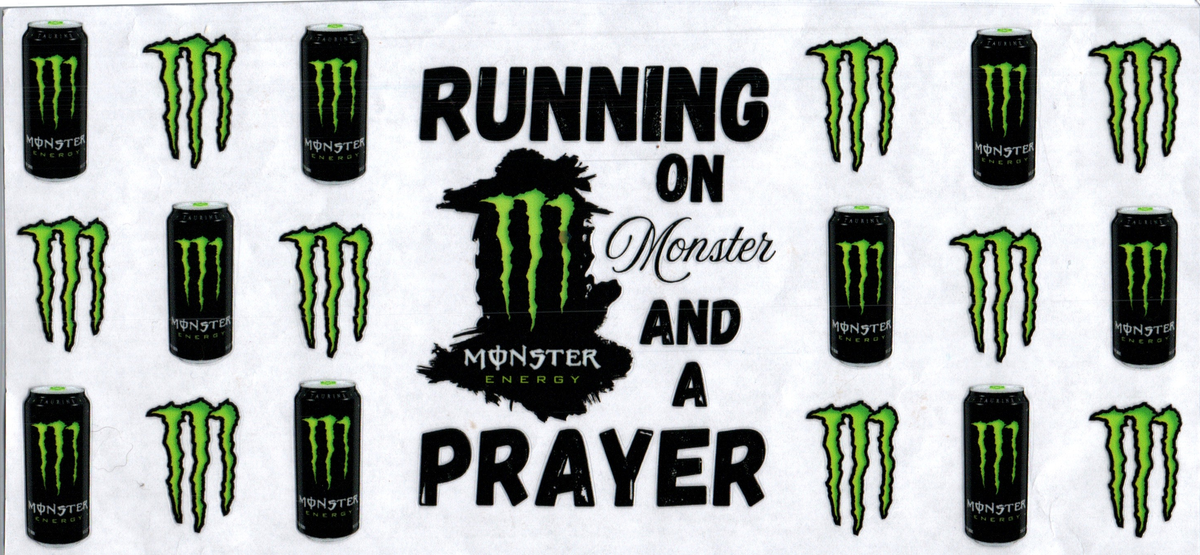 16oz running on monster and a prayer green monster 197