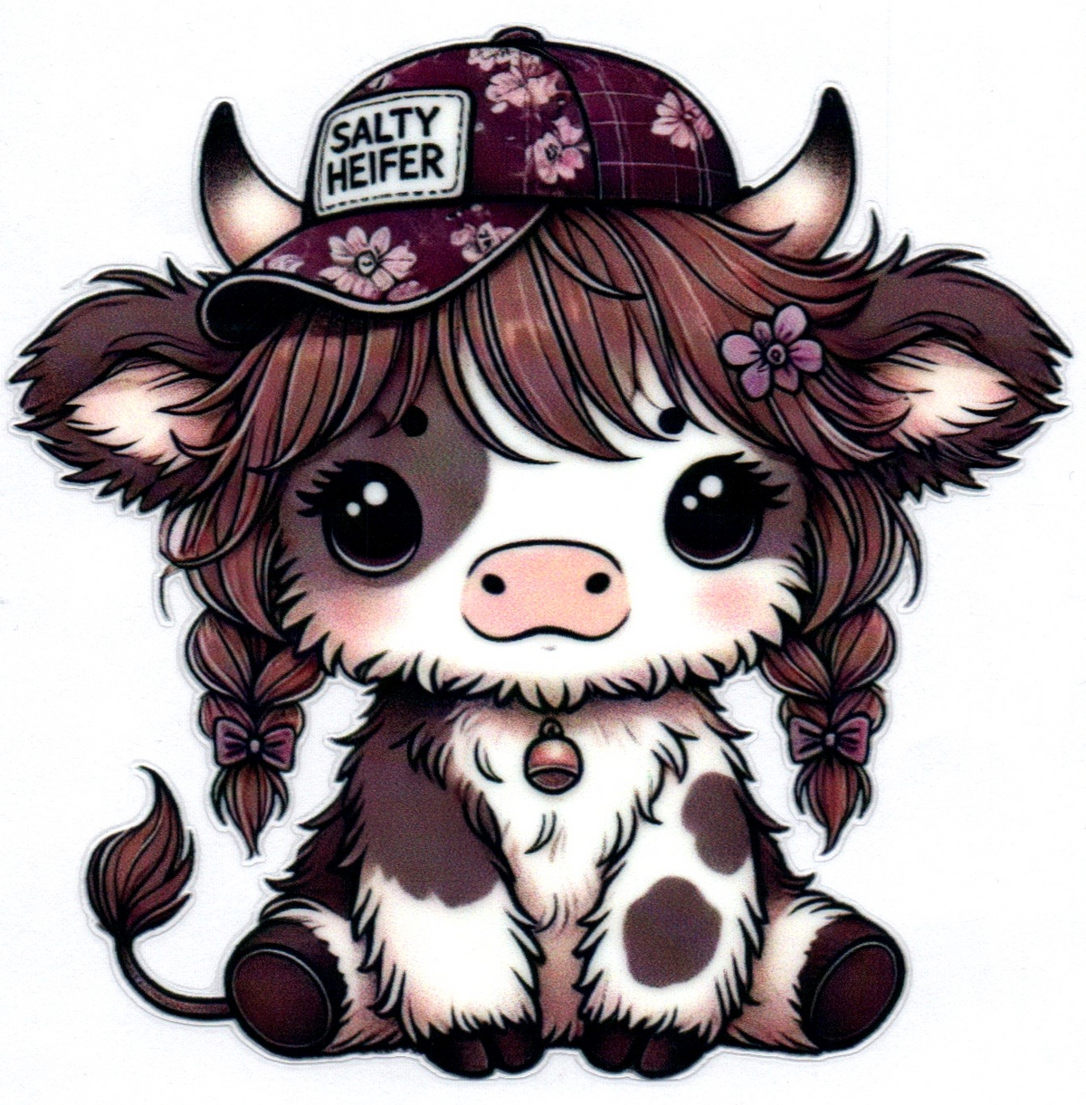 Salty Heifer cow Misc. Single Decal 19