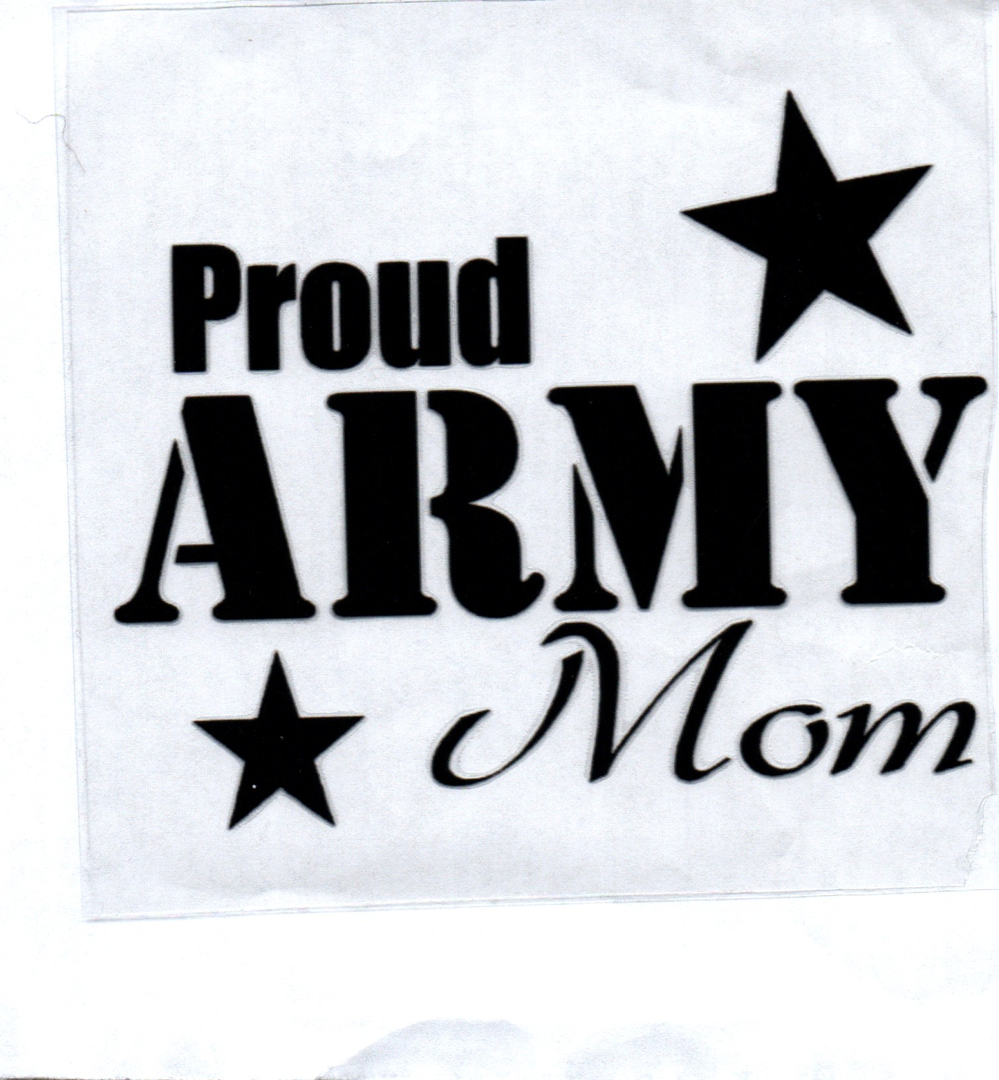 Proud Army Mom Decal