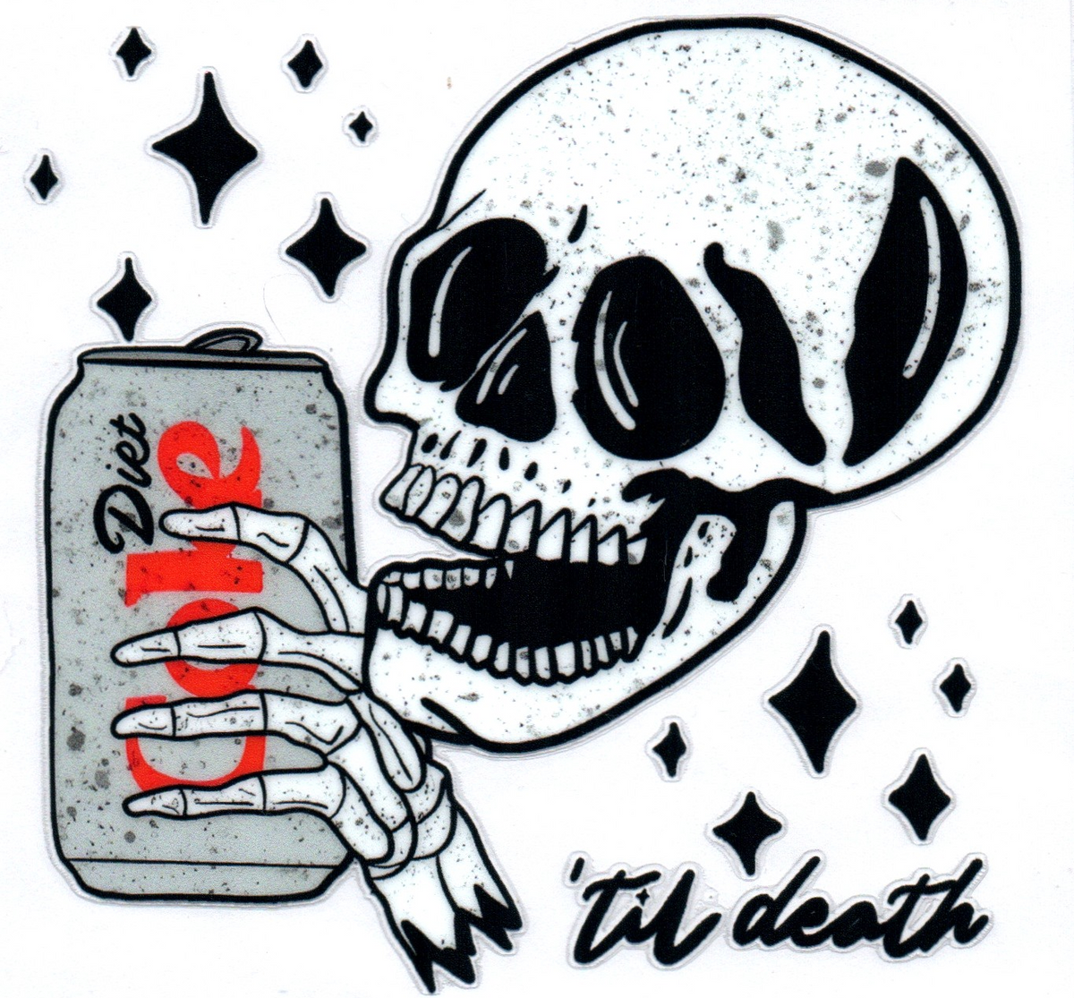 Diet coke til death Single Decal 19