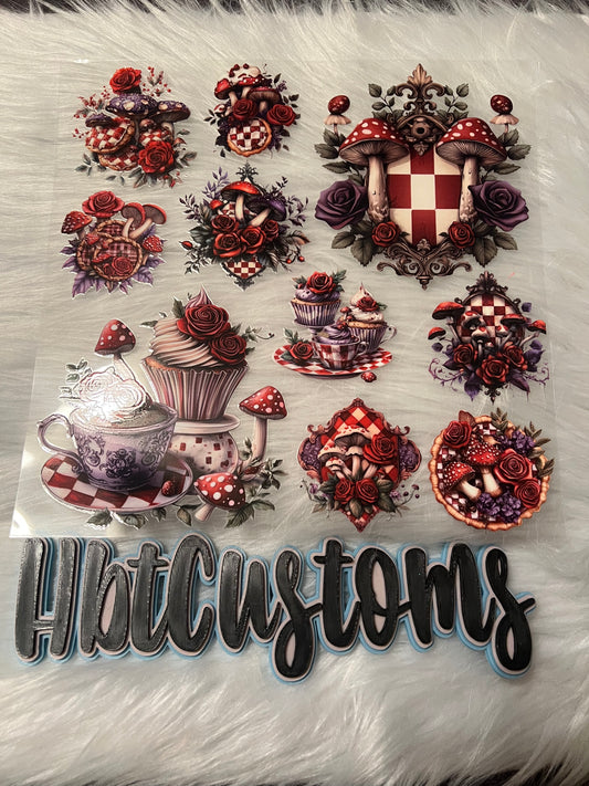 Alice Cups & Mushrooms Element 10 x 10