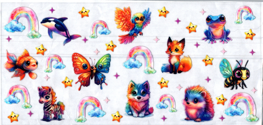 16oz Rainbows and animals 1 kids