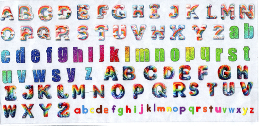 16 oz Rainbow Letters 2
