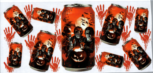16 oz Freddy, Mike & Jason on Can Horror 2