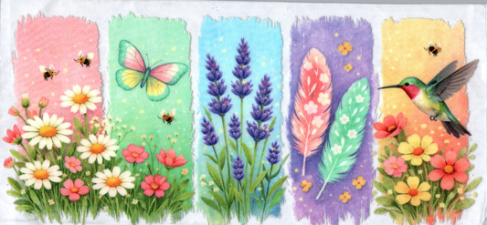 16oz Brush Strokes Flowers 2