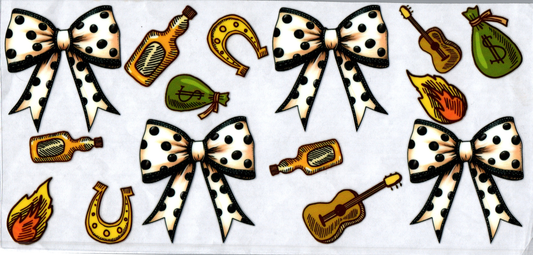 16oz Horse Shoes and Bows 20