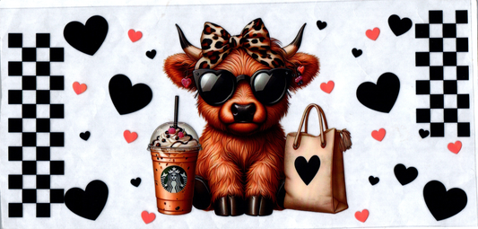 16 oz SB coffee cow w/purse 201