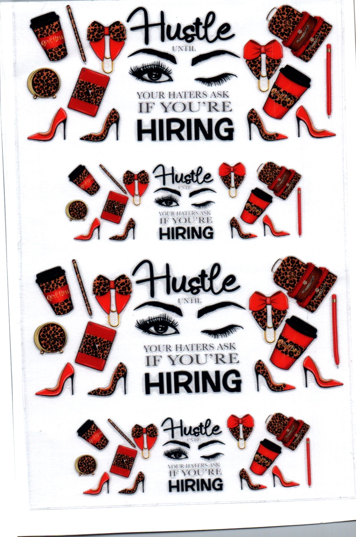 Hustle until your haters ask Stanley Key Chain Wrap Double 201