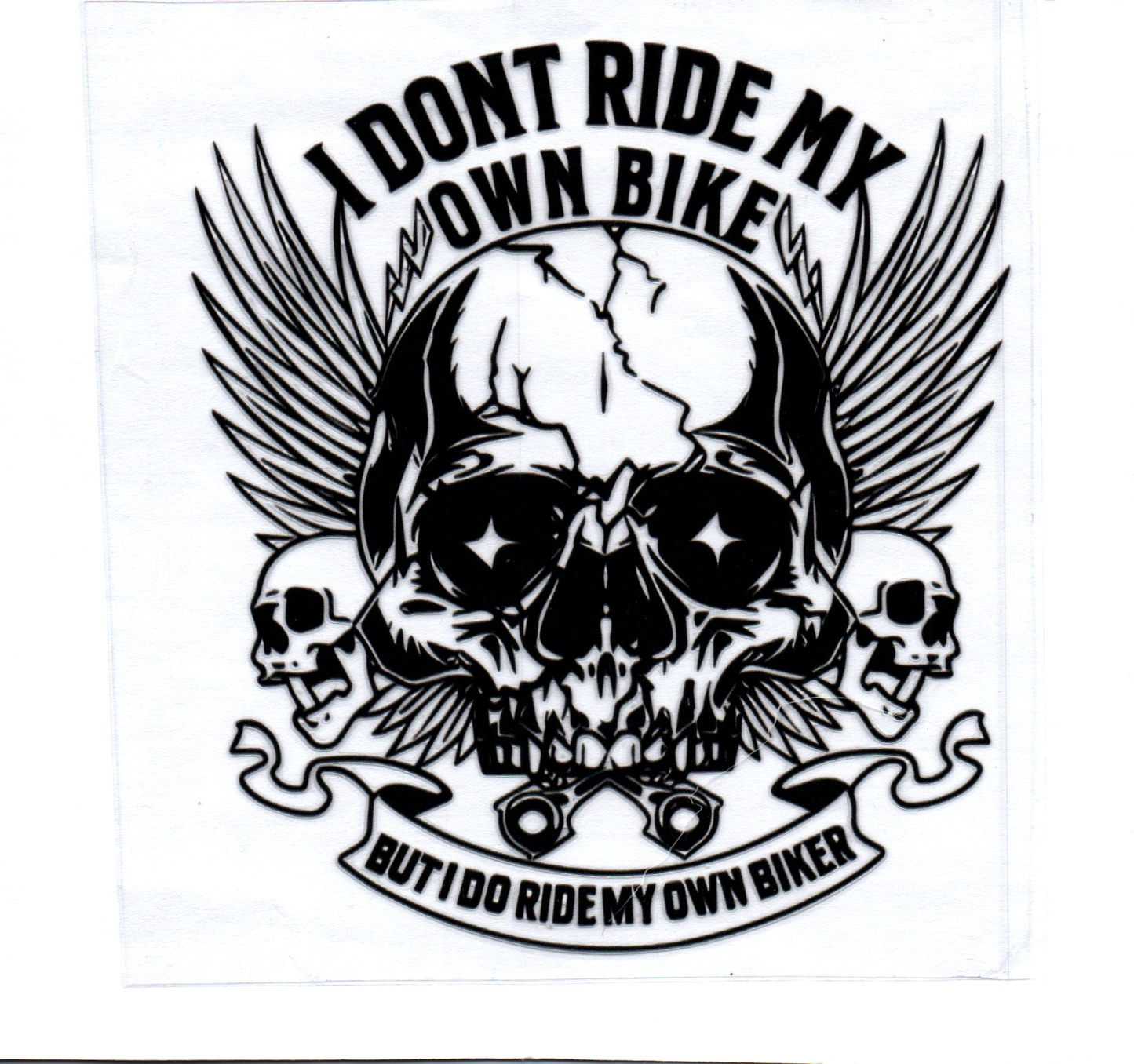 I dont ride my own bike Decal 20