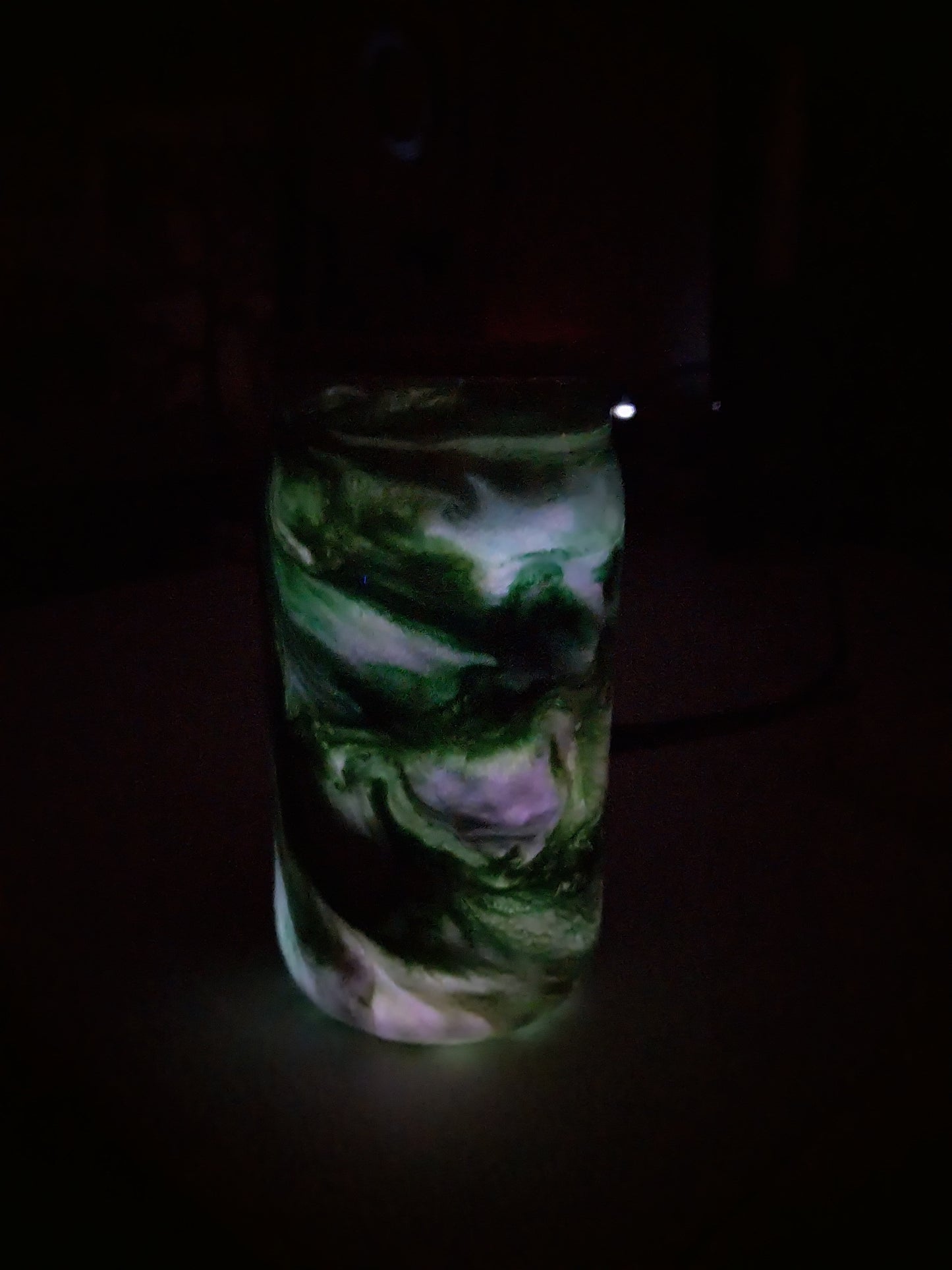 12 Oz Swear Bear F#ck this Shit Glass Tumbler GLOWS