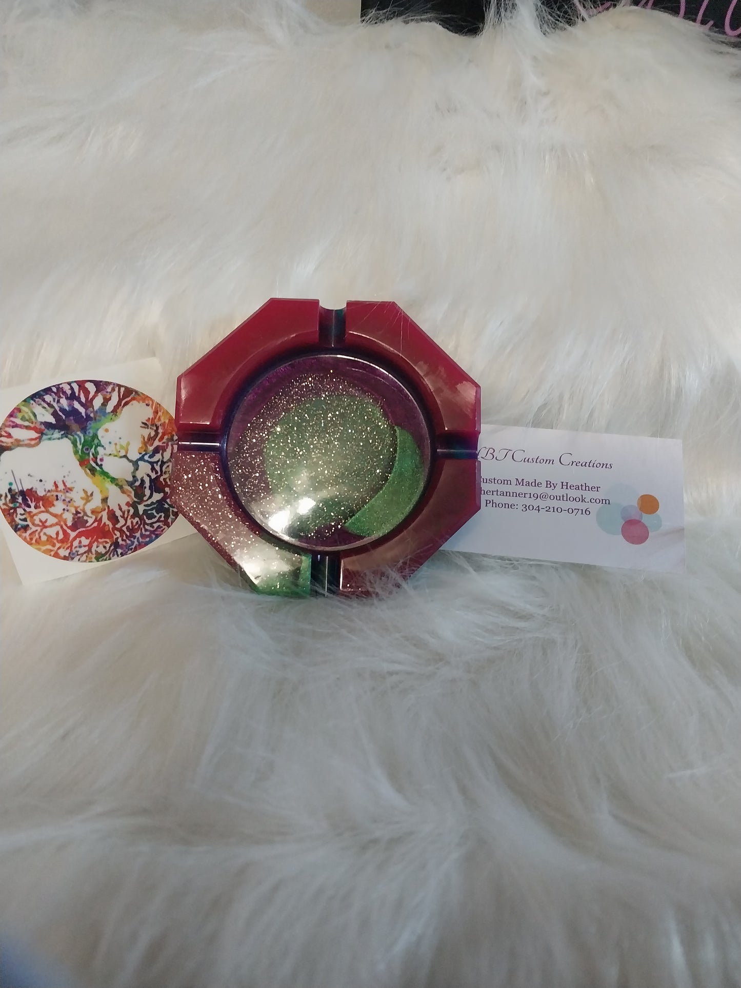 Resin Ashtray w/ glow