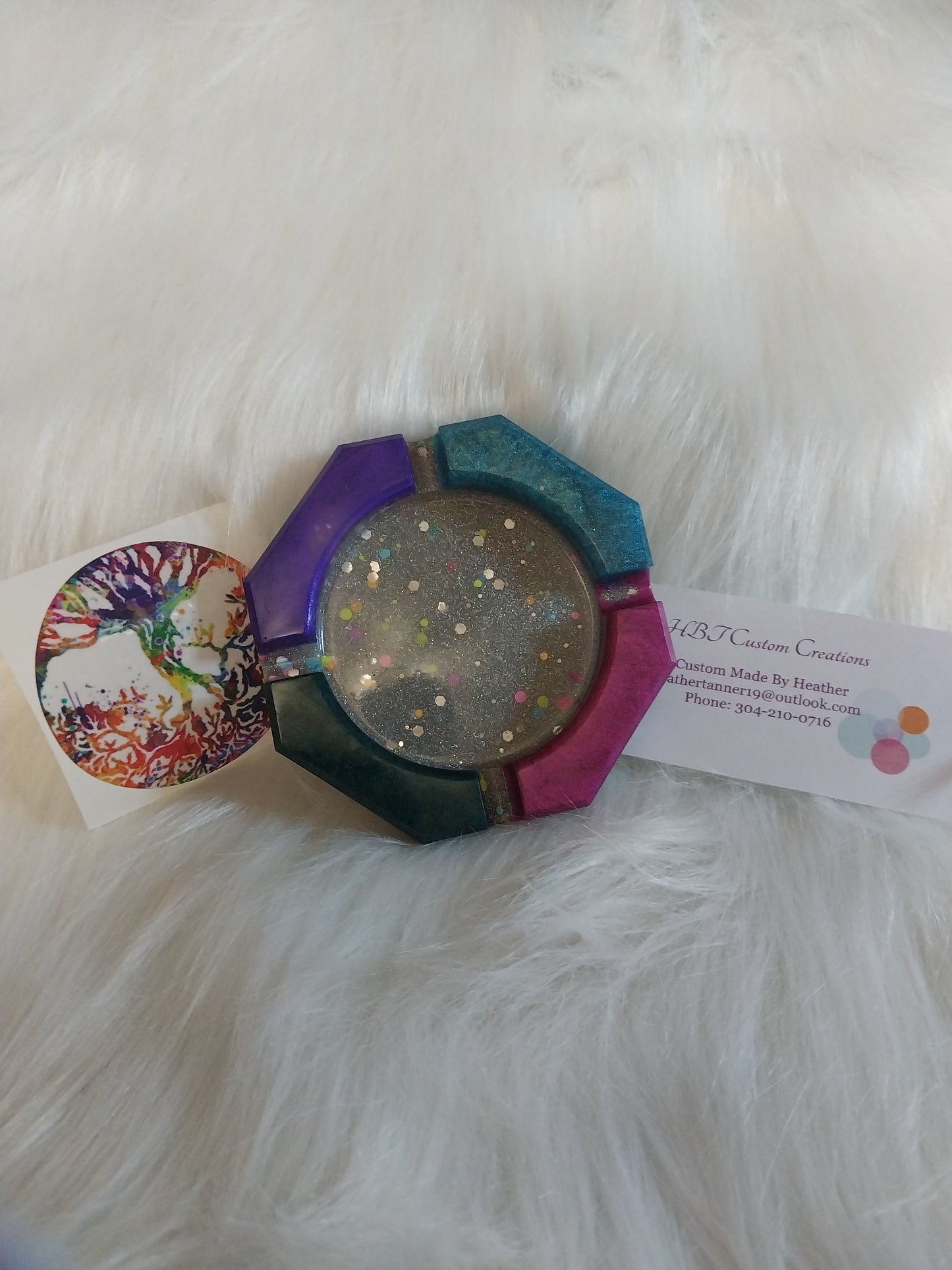 Resin Ashtray w/glow