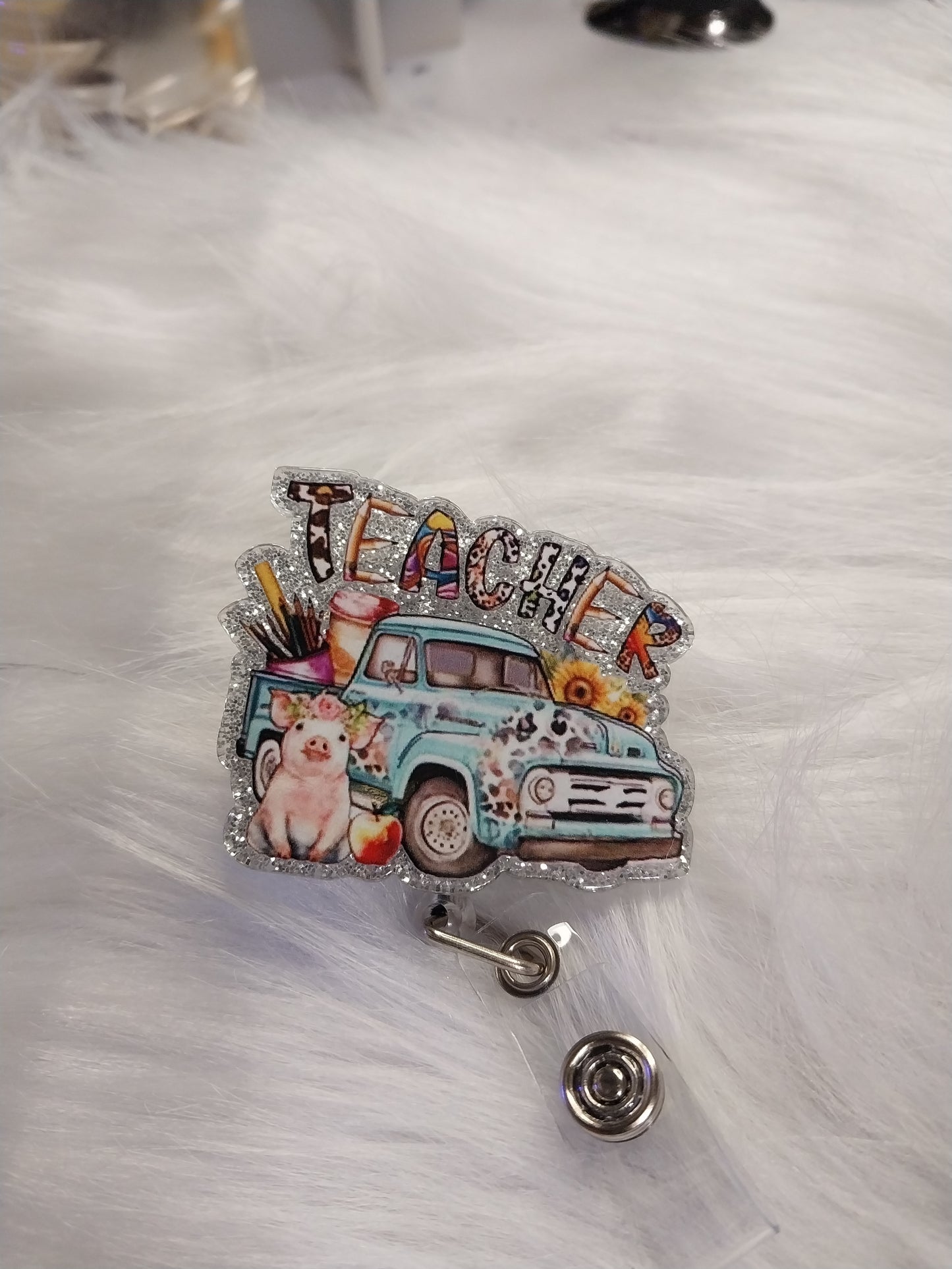 Teacher Retractable Badge Reel