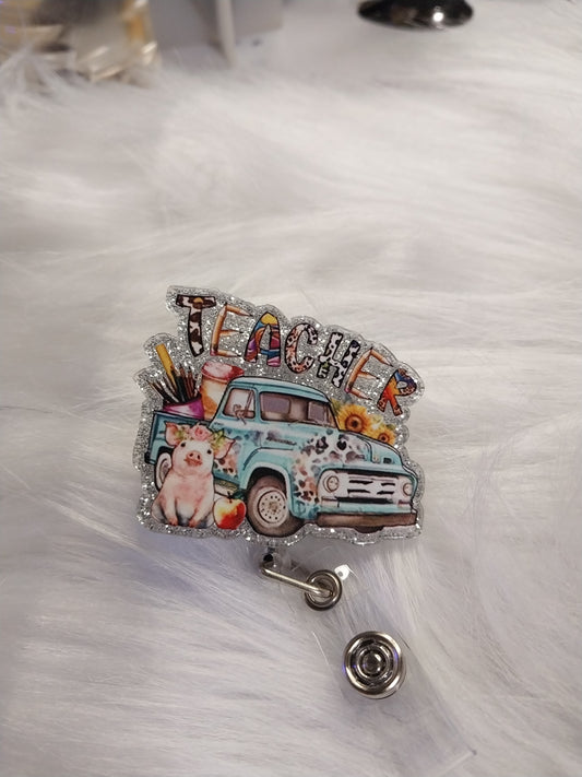 Teacher Retractable Badge Reel