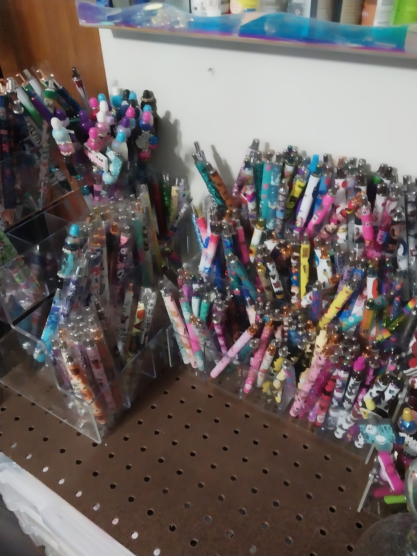 Gel and Ballpoint Pens with Decals NO BEADS