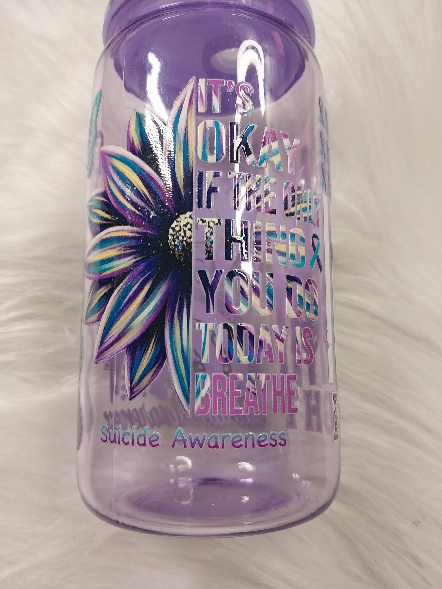 16 oz Suicide Awareness Plastic Tumbler