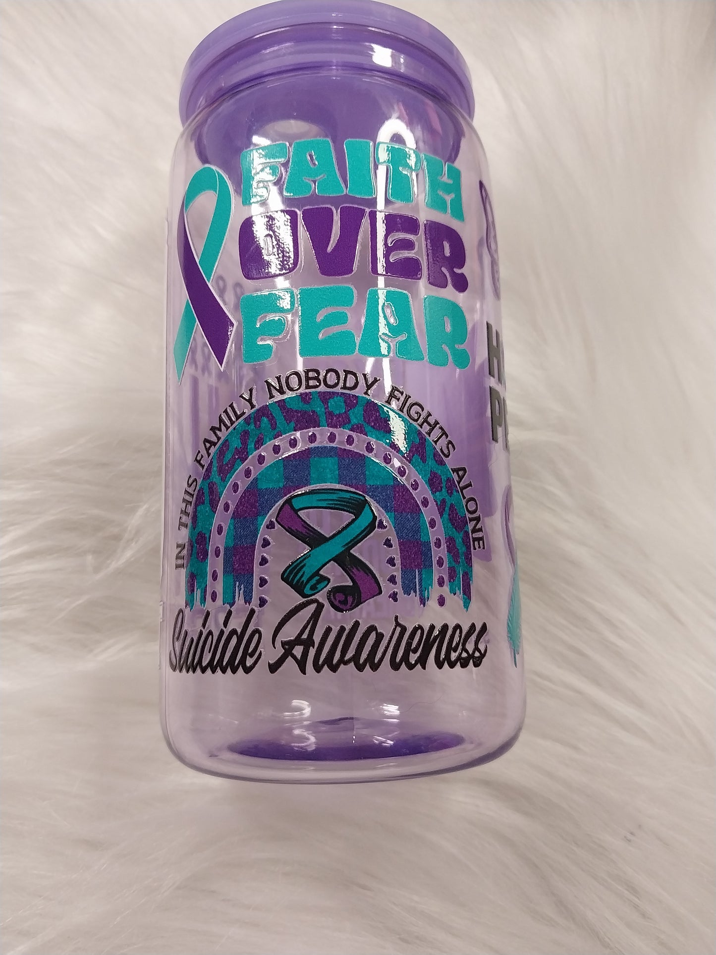 16 oz Suicide Awareness Plastic Tumbler