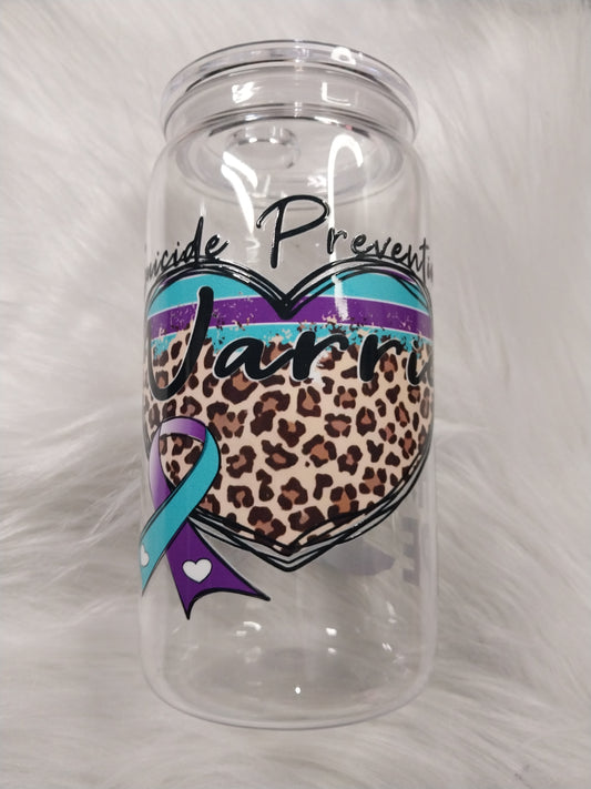 16 oz Suicide Awareness Plastic Tumbler