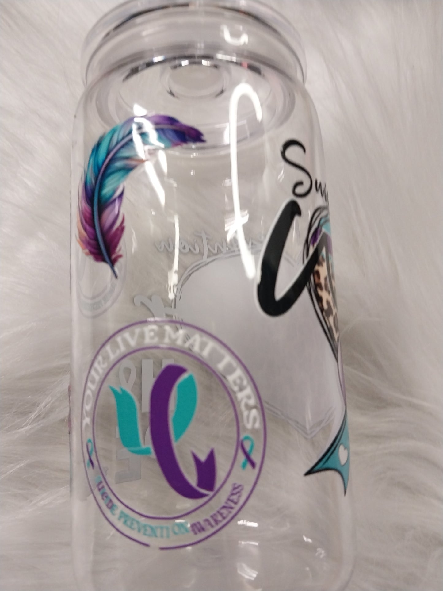 16 oz Suicide Awareness Plastic Tumbler