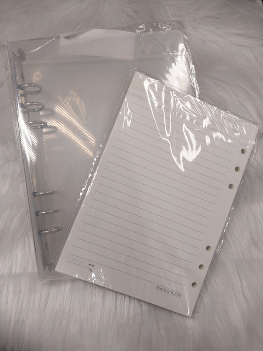 A5 Plastic Binder w/ Paper
