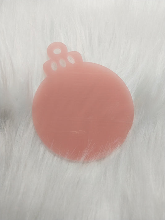 Pink Glow In Dark  3" Ornament