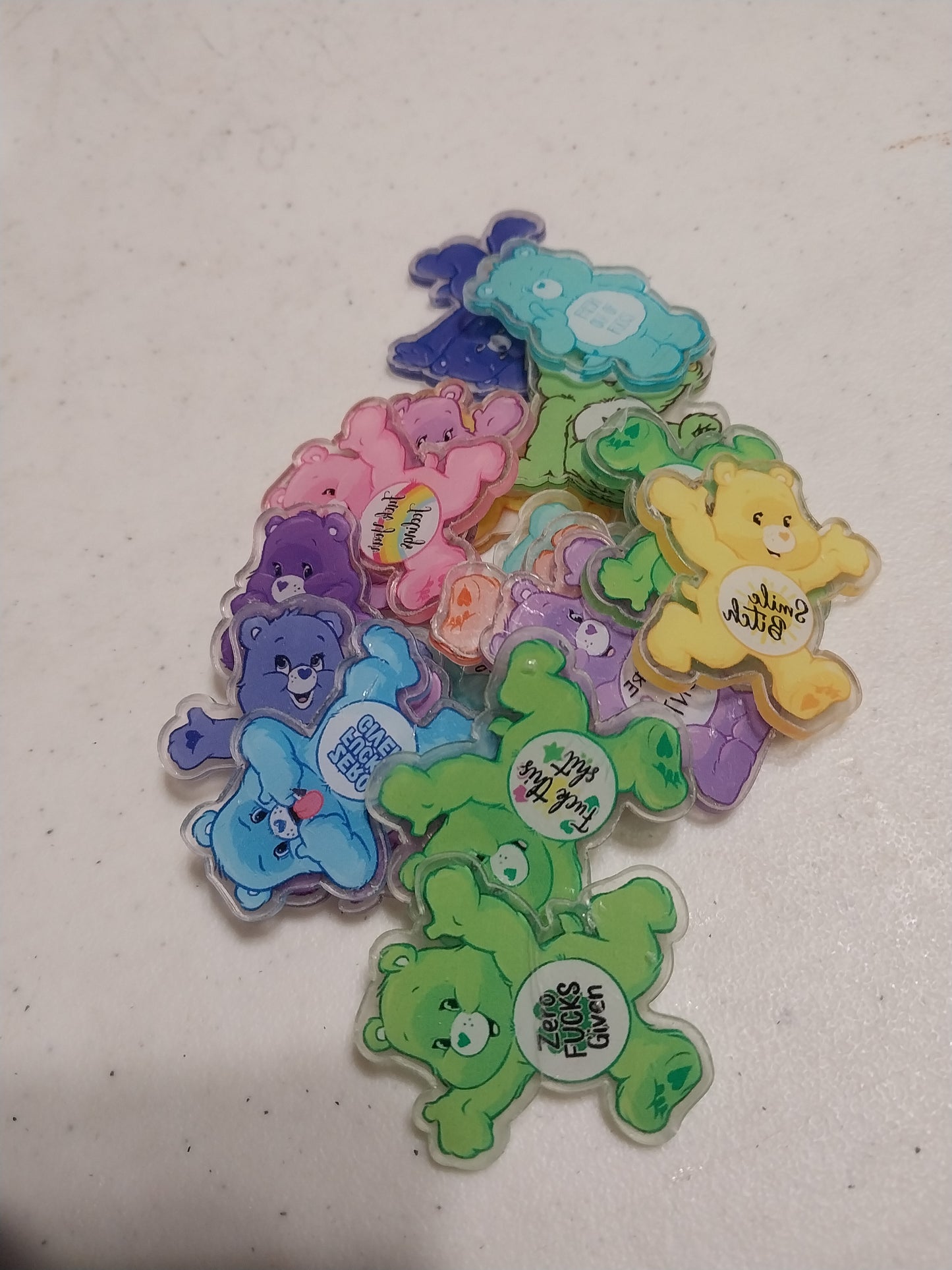 Acrylic characters small 10 pieces or medium 8 pieces