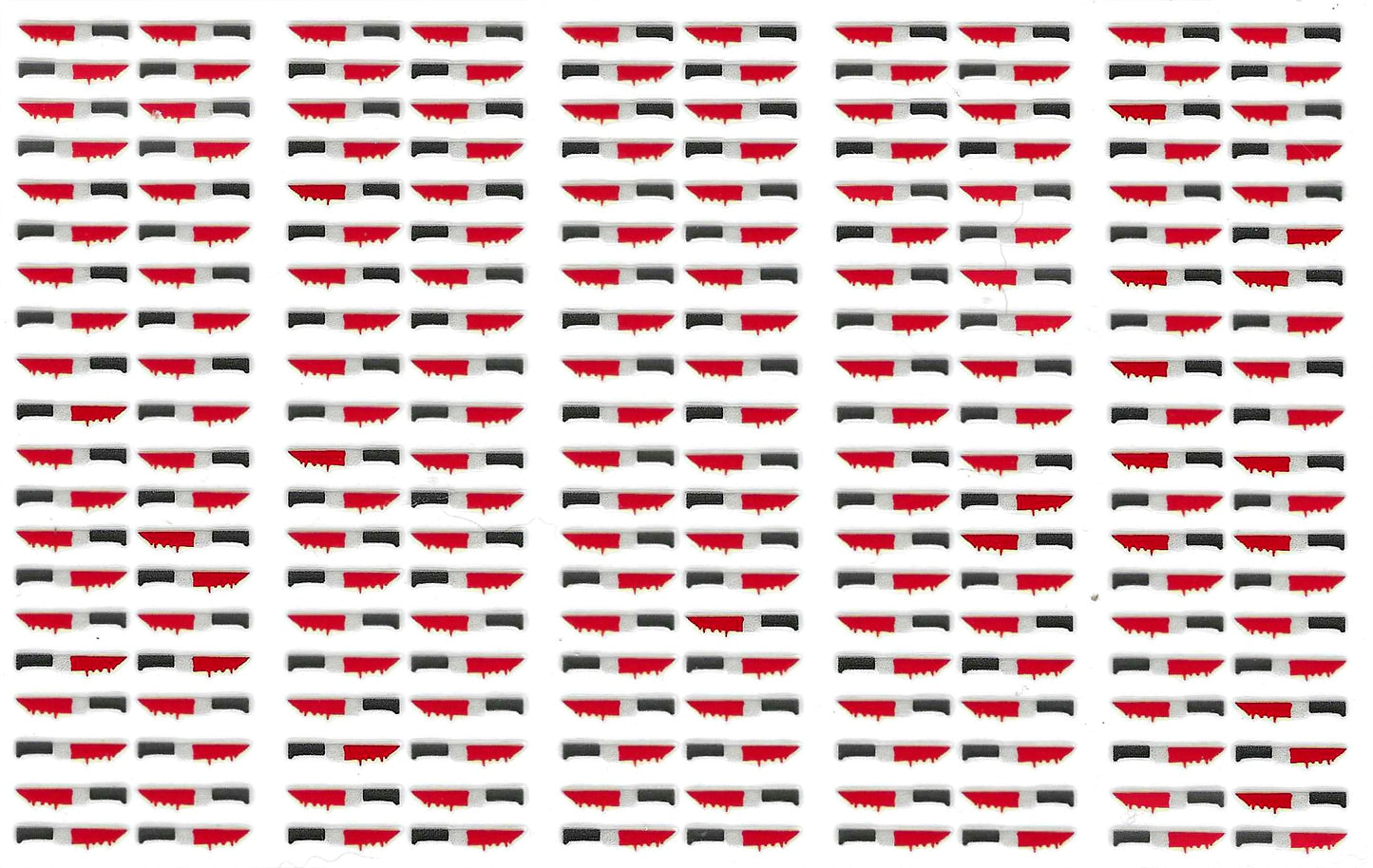 Red Horror Knife Pen Wraps