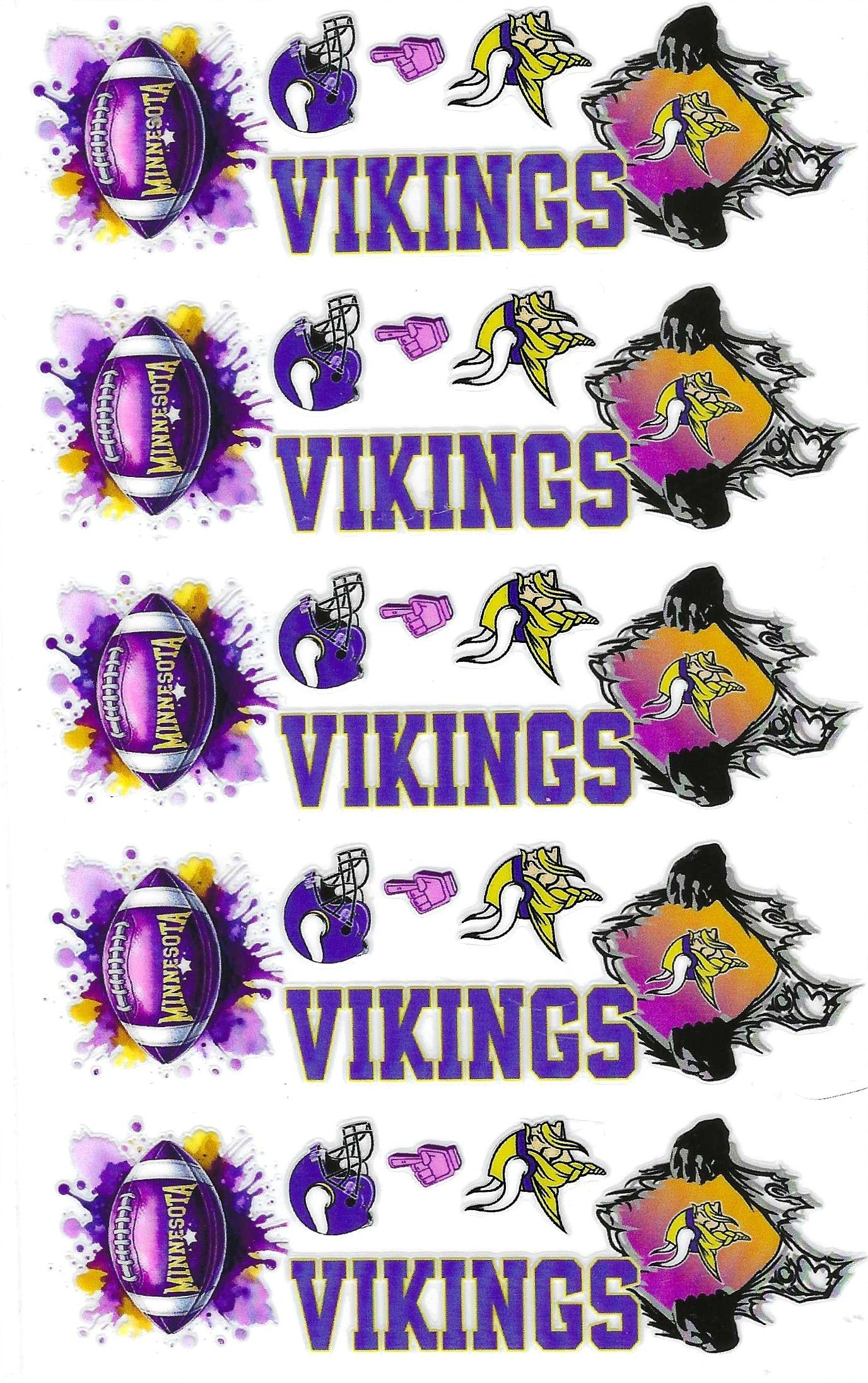 Purple and Gold Minn FB Pen Wraps