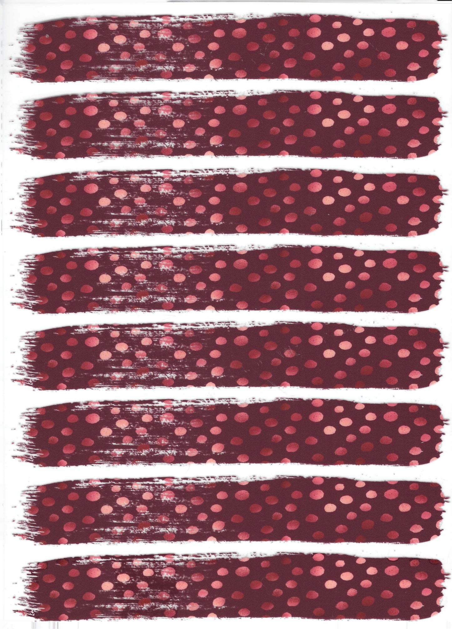 Burgundy Brush Strokes Element