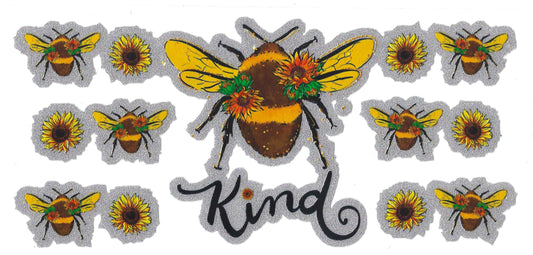 Bee Kind 16oz Glitter