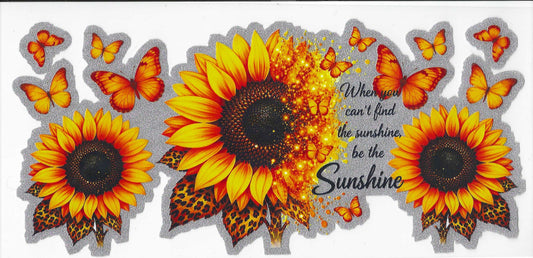 You are My Sunshine Sunflower 16oz Glitter