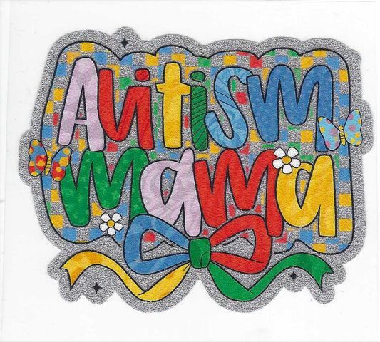 Autism Mama Glitter Decal