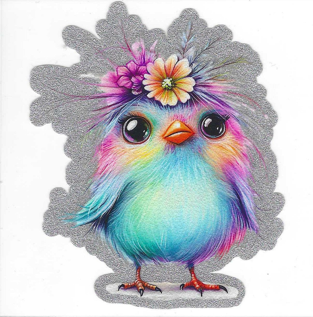 Baby Bird Glitter Decal