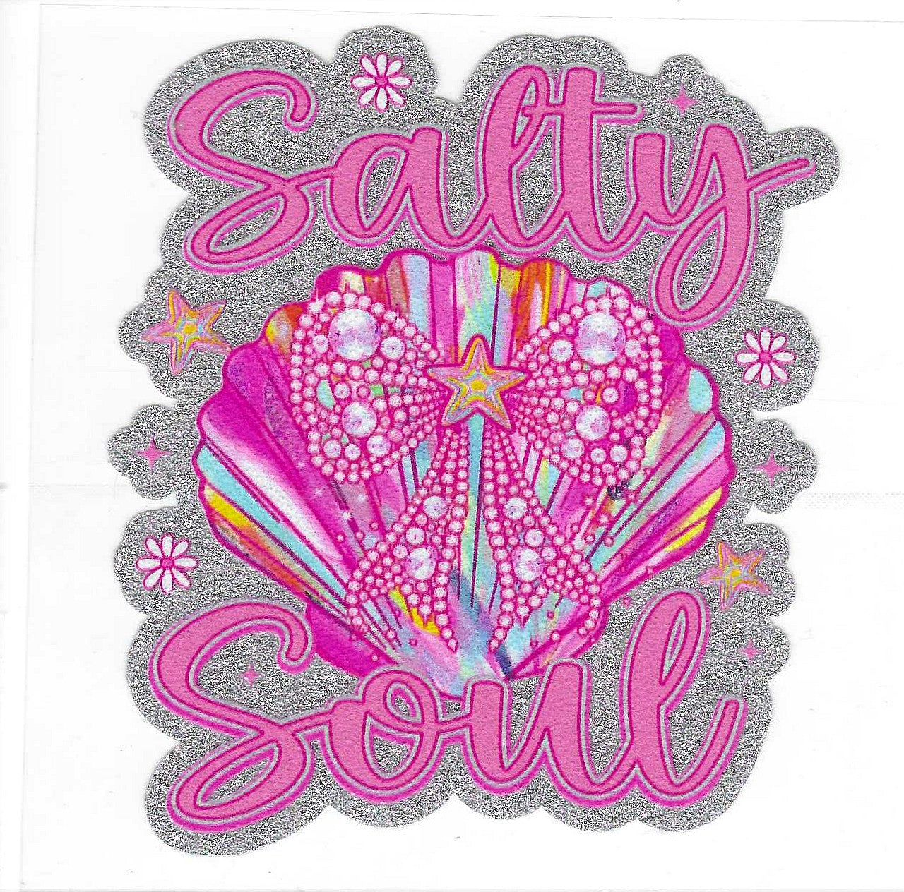 Salty Soul Glitter Decal