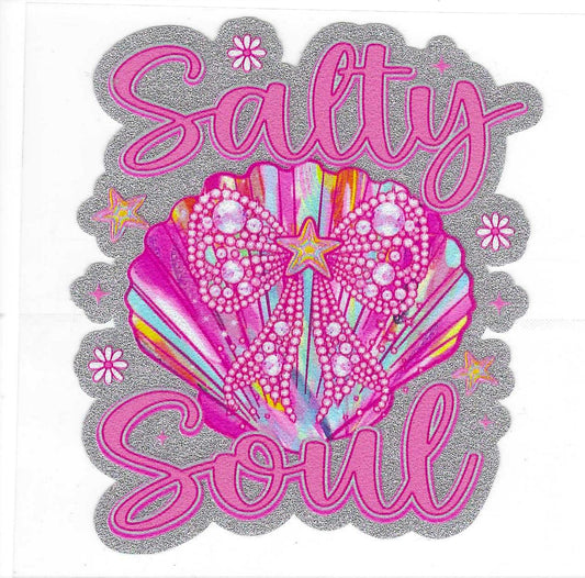 Salty Soul Glitter Decal