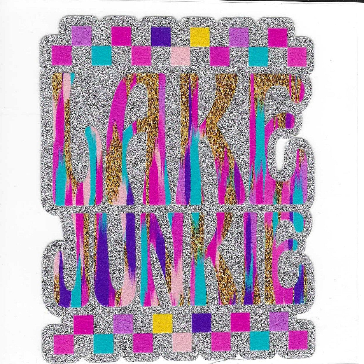 Lake Junky Glitter Decal