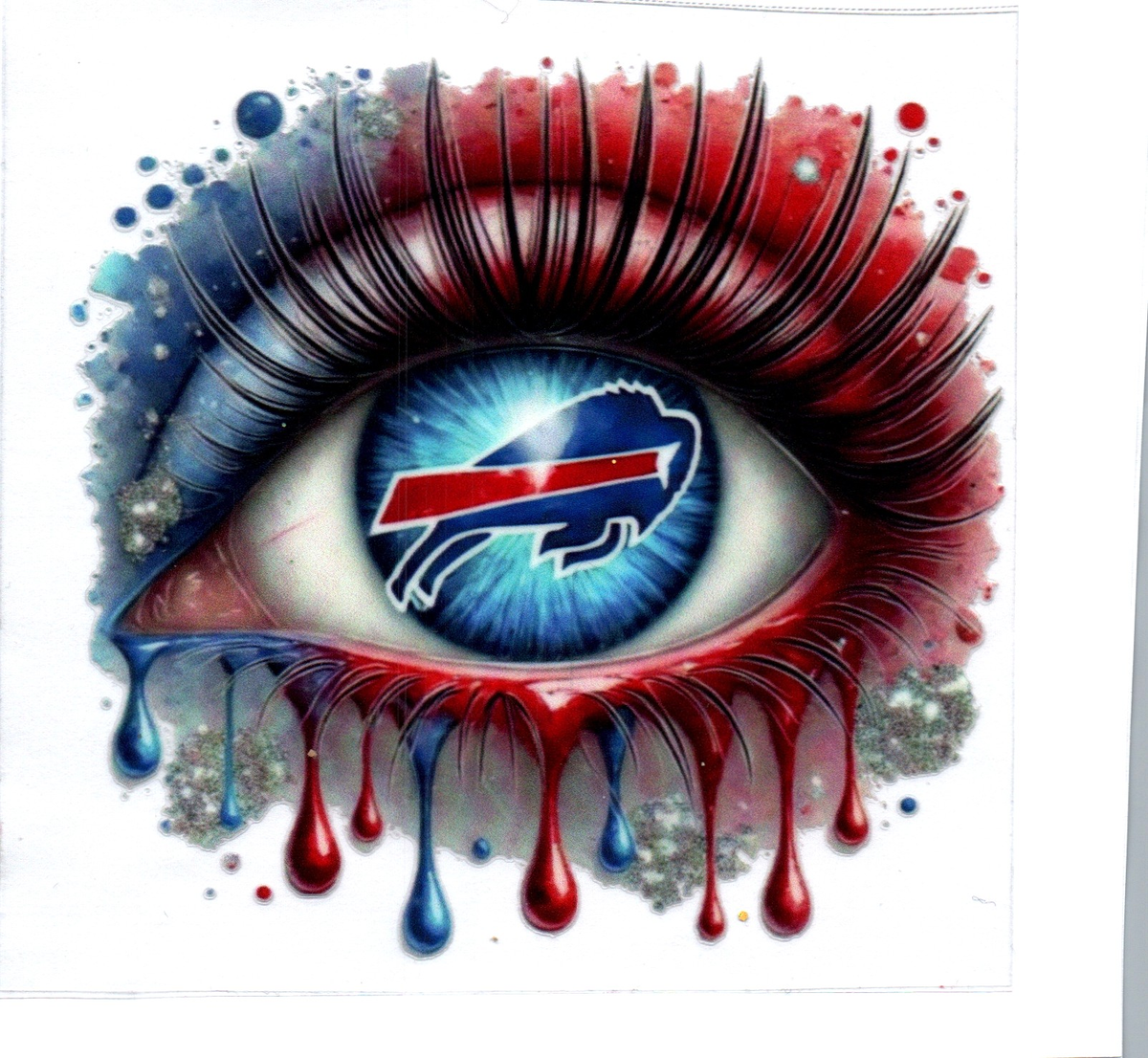 buffalo eyeball Single Decal football 20