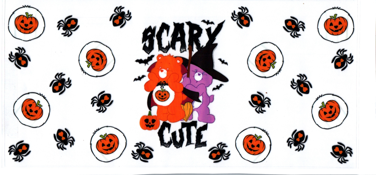 16oz scary cute bears spiders & pumpkins halloween 20