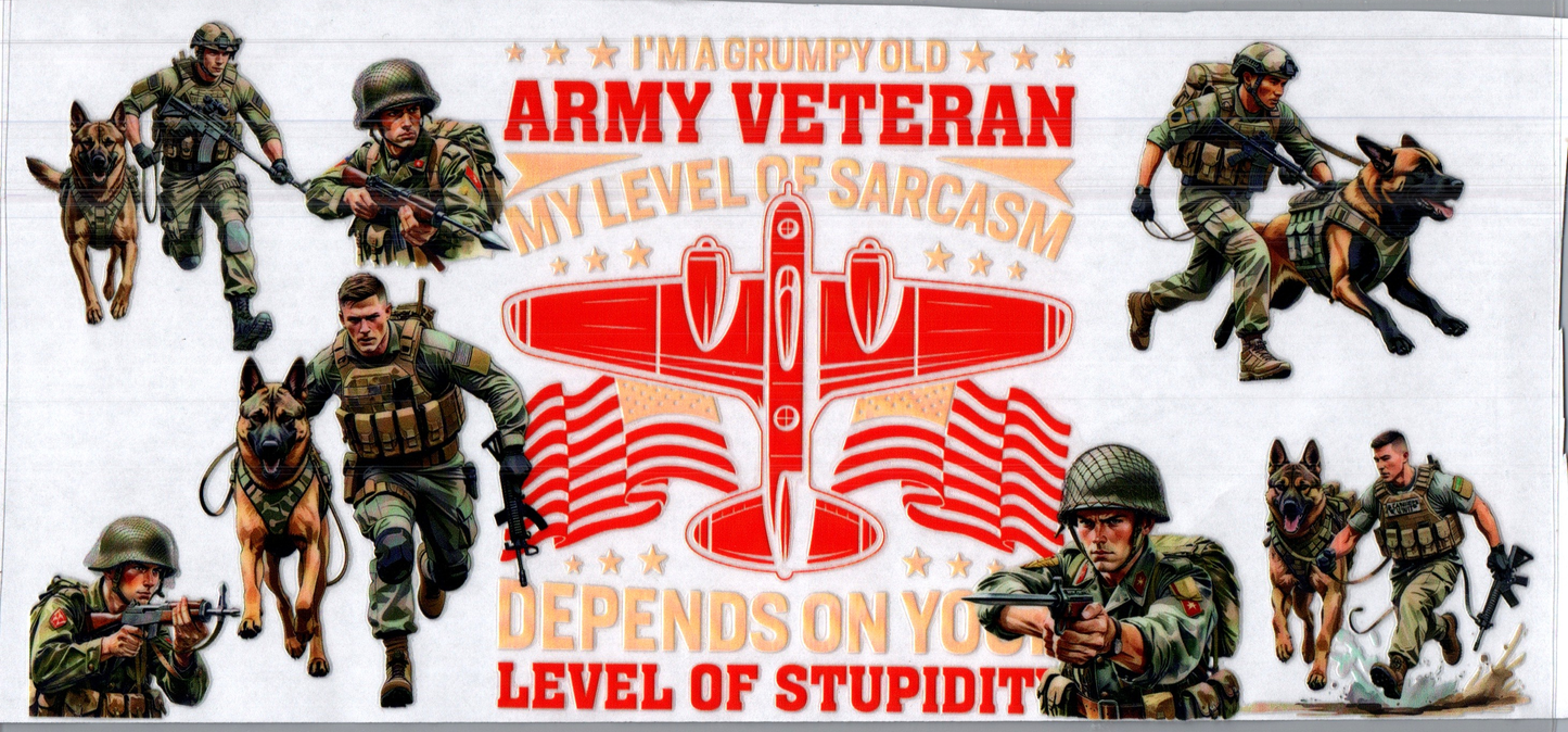 16 oz Military Grumpy Old Army Veteran 15