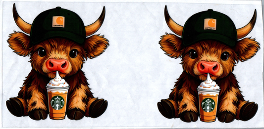 16 oz SB boy coffee cow w/Chartt hat 207