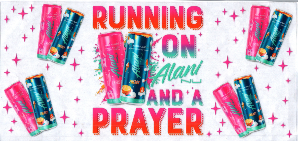 16oz running on alani and a prayer 208