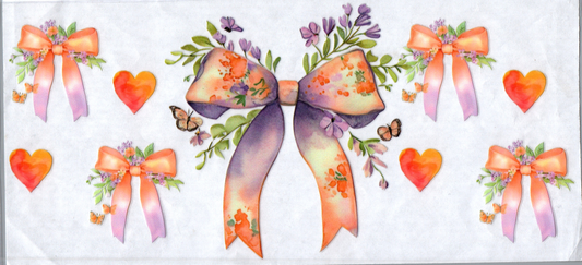 16oz Bows & Flowers Orange 21
