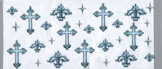 16oz Light Blue Cross Faith 21
