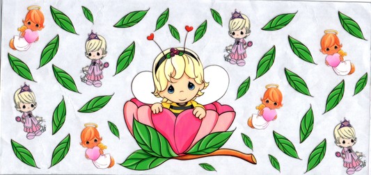 16oz Percious Moments boy in flower kids