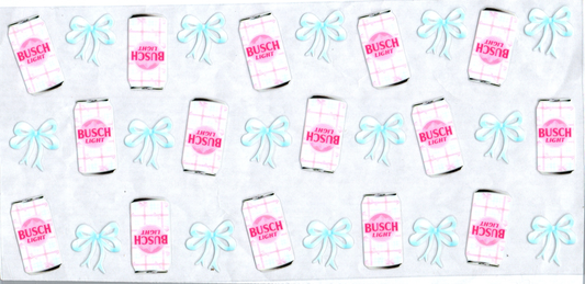 16 oz Bush Light Pink Alcohol 21