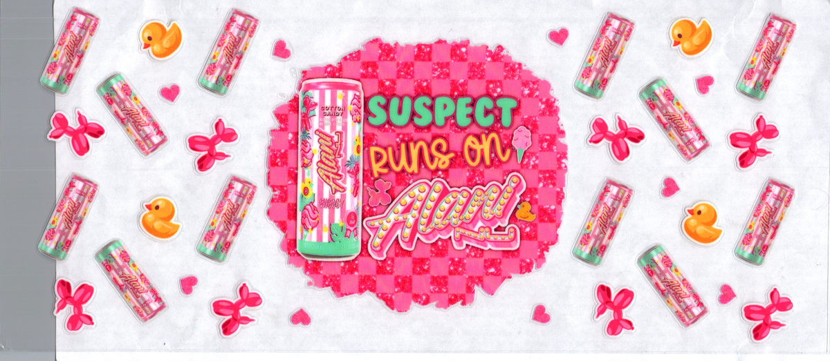 16oz pink checker suspect runs on alani 217