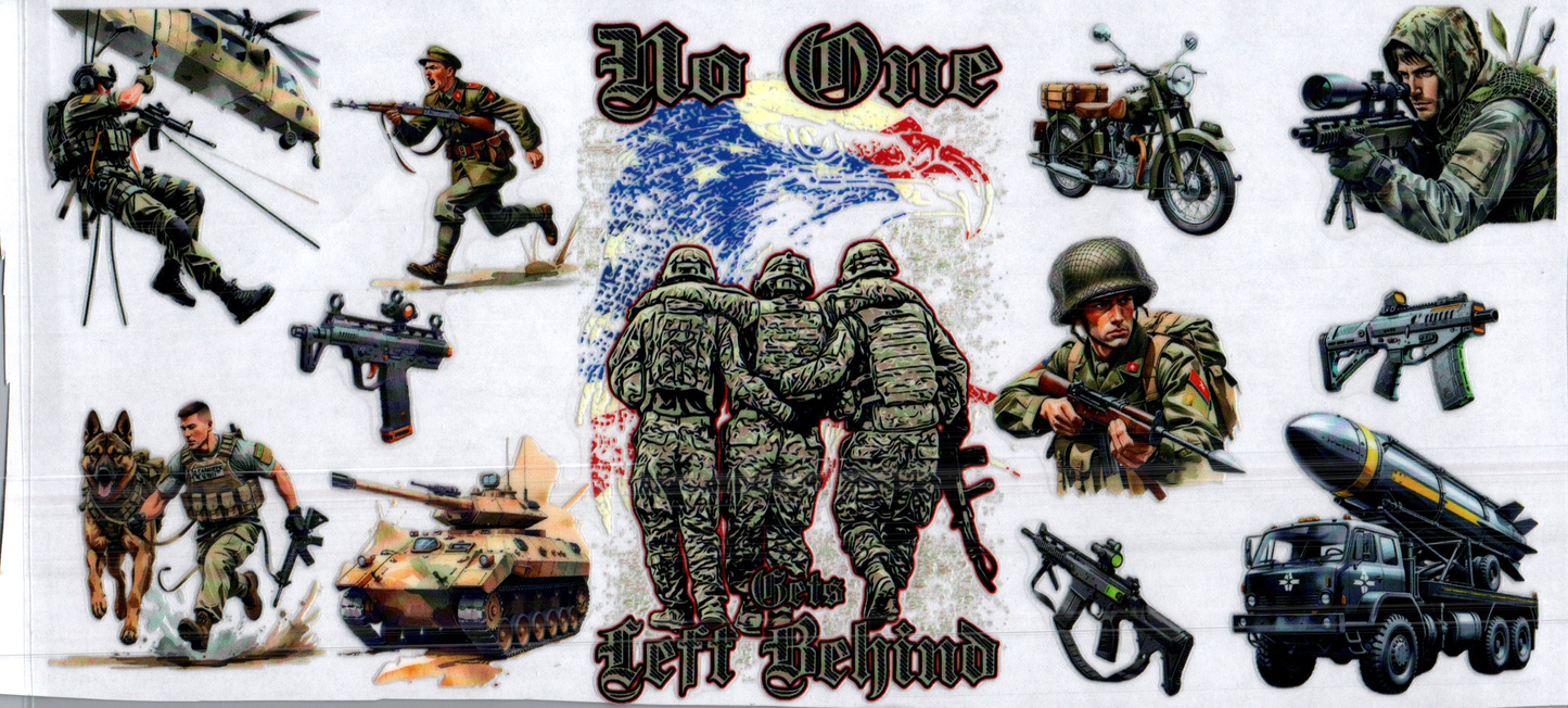 16 oz Military No one left Behind 17