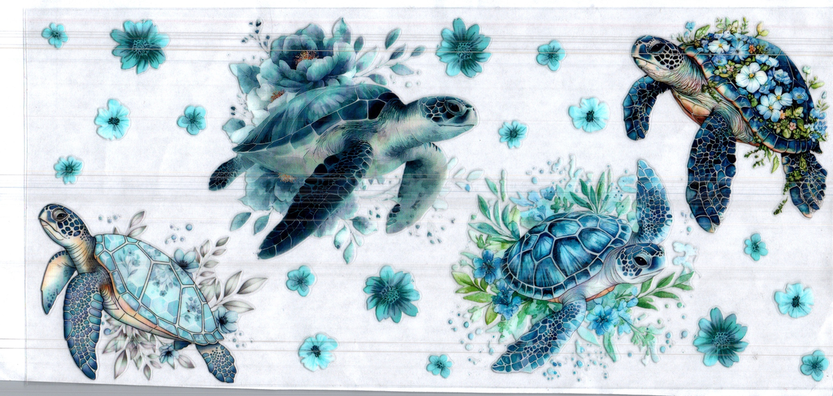 16 oz blue sea turtles assorted 226